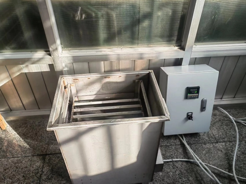 Teste de ebulição de vidro laminado