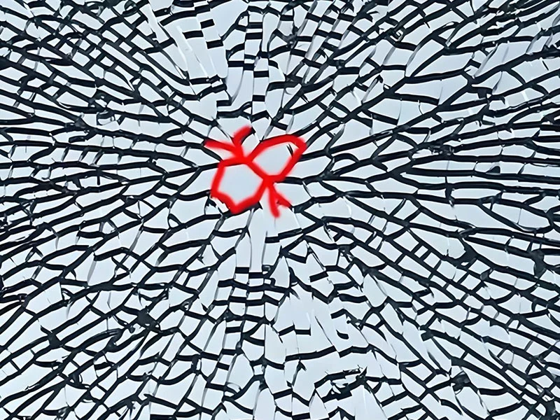 Como determinar se a quebra de vidro é causada por auto-explosão ou dano humano